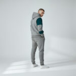 Gray Green Mix  Standard Fit Men's Thick Sweatpants And Hoodie Sweatshirts - Görsel 5