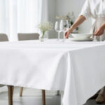 Premium Linen Tablecloth  "Pure White”