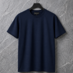 30/1 Compact Cotton Regular Fit T-Shirt – 160 GSM –Dark Blue