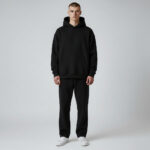 Men’s Regular Fit Winter Set – Hoodie + Jogger – 320 GSM – Black